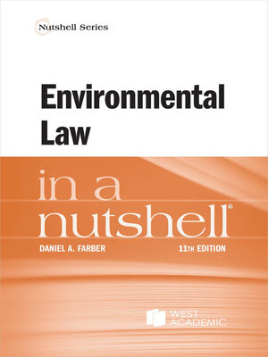cover image of Environmental Law in a Nutshell